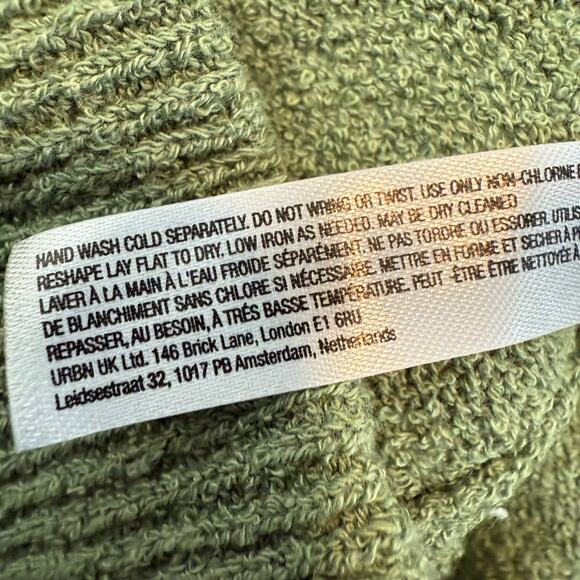 Free People Green V-Neck Sweater - Picture 9 of 9